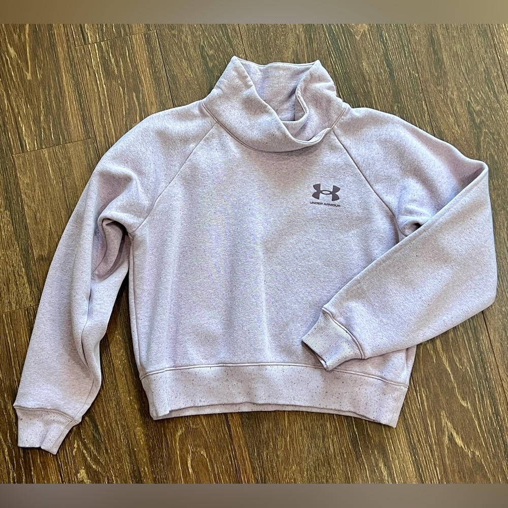Under Armour Lavender Cropped Sweatshirt - Ladies Size XS